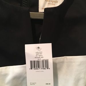 NWT Kate Spade Corley Dress, sz 8 white/black/blue